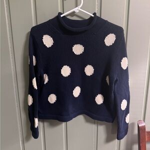 J. Crew Polka Dot Sweater